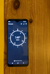 Compass app on Fairphone 4 #1: 149°
