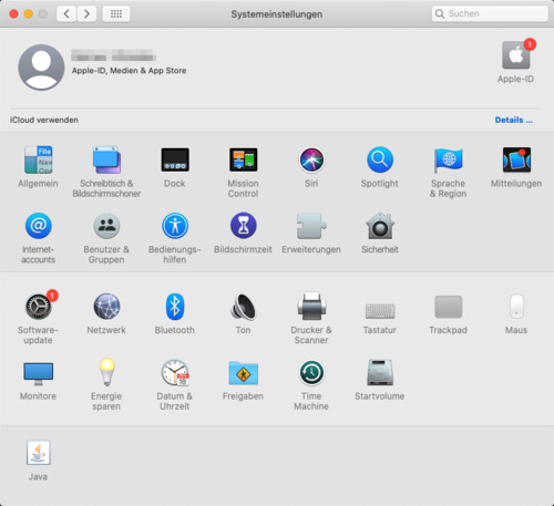 MacOS X Systemeinstellungen: Übersicht