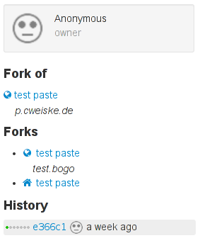 Remote fork display