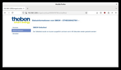 Conexa Web-Interface Seite 2