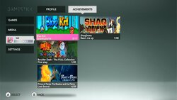 GameStick UI: Games with achievements