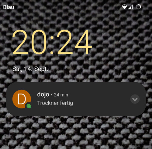 Benachrichtigung auf dem Handy